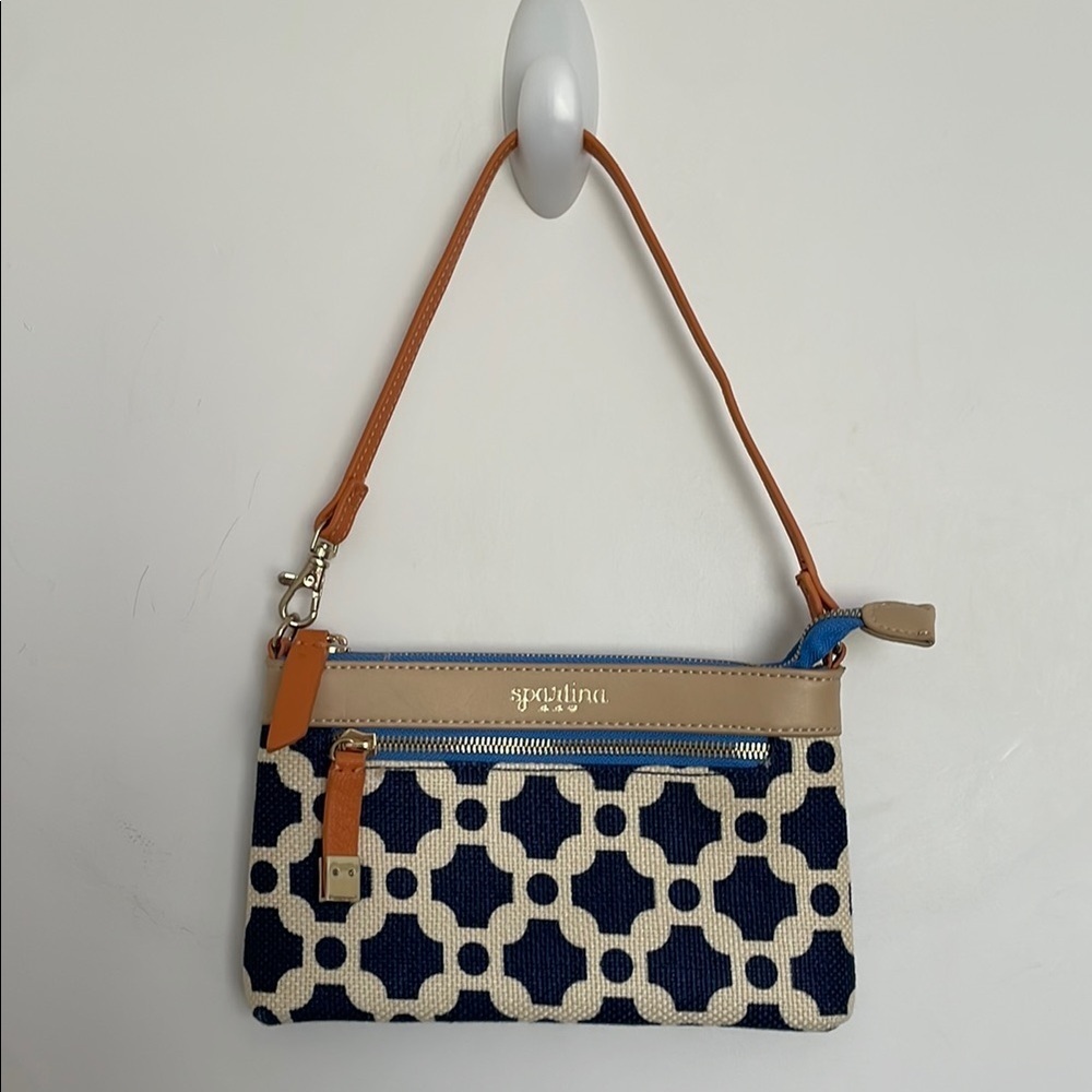 Spartina 449 May River Lillie Duo Mini Purse Navy/Cream/Camel